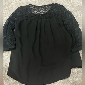 Black lacy shirt
